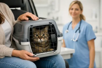 Como transportar o gato à consulta com calma